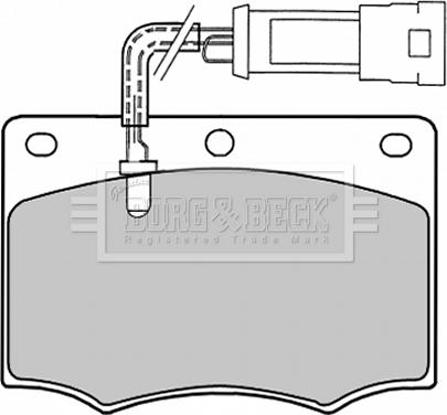 Borg & Beck BBP1058 - Kit de plaquettes de frein, frein à disque cwaw.fr