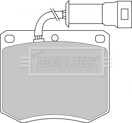 Borg & Beck BBP1052 - Kit de plaquettes de frein, frein à disque cwaw.fr