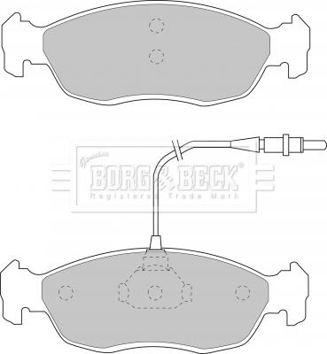 Borg & Beck BBP1069 - Kit de plaquettes de frein, frein à disque cwaw.fr