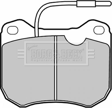 Borg & Beck BBP1064 - Kit de plaquettes de frein, frein à disque cwaw.fr