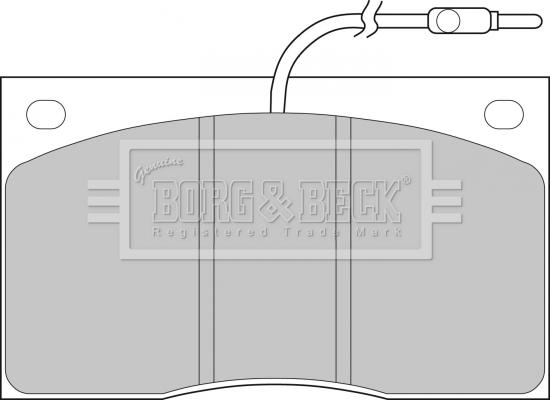 Borg & Beck BBP1065 - Kit de plaquettes de frein, frein à disque cwaw.fr