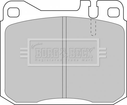 Borg & Beck BBP1061 - Kit de plaquettes de frein, frein à disque cwaw.fr