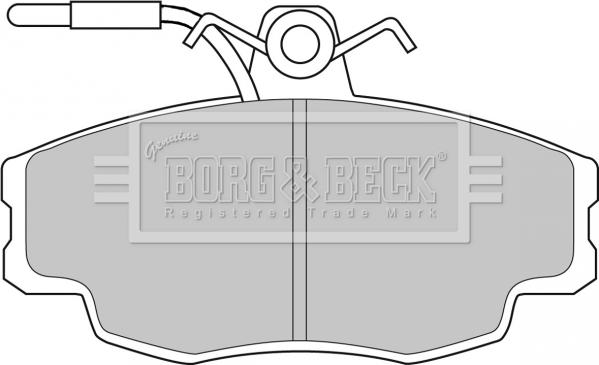 Borg & Beck BBP1062 - Kit de plaquettes de frein, frein à disque cwaw.fr