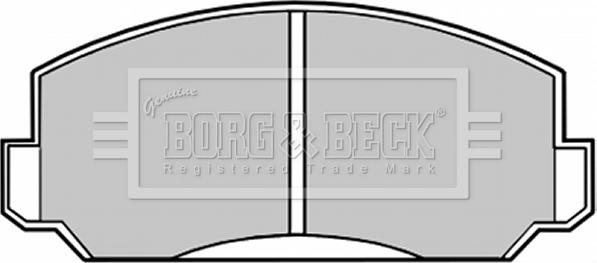 Borg & Beck BBP1009 - Kit de plaquettes de frein, frein à disque cwaw.fr