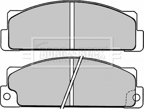 Borg & Beck BBP1004 - Kit de plaquettes de frein, frein à disque cwaw.fr