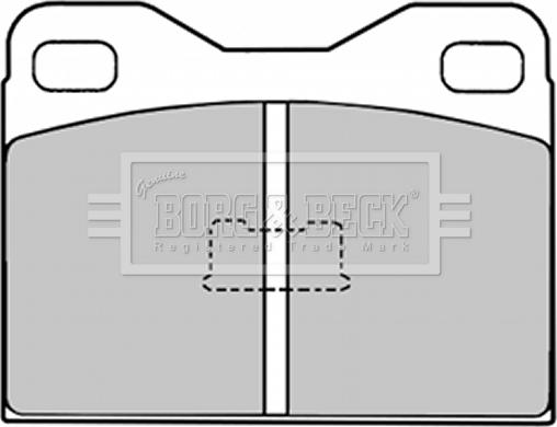 Borg & Beck BBP1006 - Kit de plaquettes de frein, frein à disque cwaw.fr