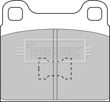 Borg & Beck BBP1001 - Kit de plaquettes de frein, frein à disque cwaw.fr