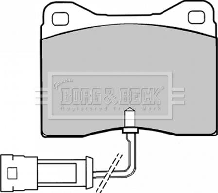 Borg & Beck BBP1008 - Kit de plaquettes de frein, frein à disque cwaw.fr