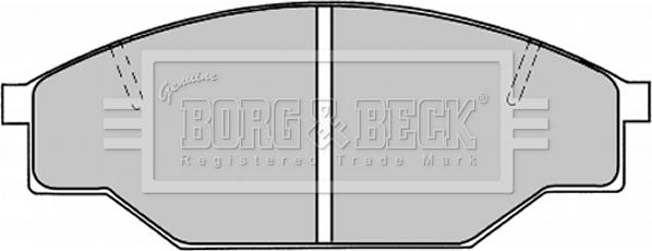 Borg & Beck BBP1019 - Kit de plaquettes de frein, frein à disque cwaw.fr