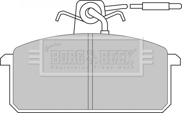 Borg & Beck BBP1015 - Kit de plaquettes de frein, frein à disque cwaw.fr