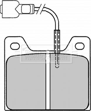 Borg & Beck BBP1010 - Kit de plaquettes de frein, frein à disque cwaw.fr