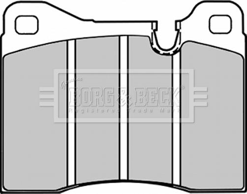 Borg & Beck BBP1013 - Kit de plaquettes de frein, frein à disque cwaw.fr