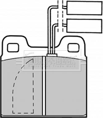 Borg & Beck BBP1012 - Kit de plaquettes de frein, frein à disque cwaw.fr