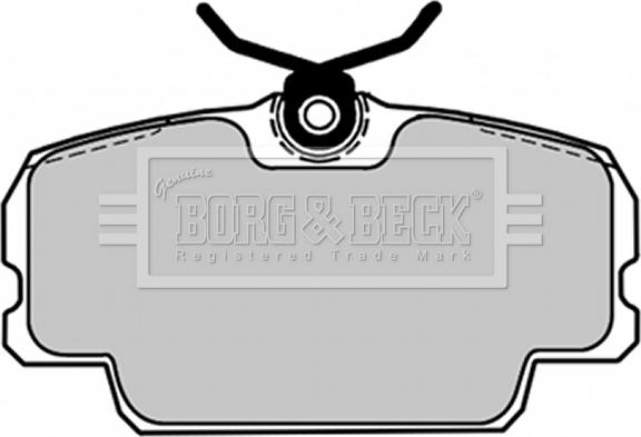 Borg & Beck BBP1084 - Kit de plaquettes de frein, frein à disque cwaw.fr