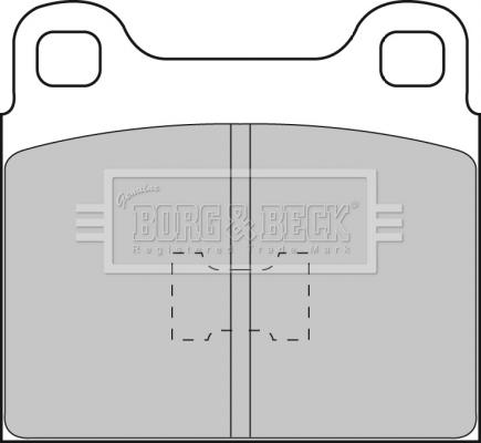 Borg & Beck BBP1085 - Kit de plaquettes de frein, frein à disque cwaw.fr