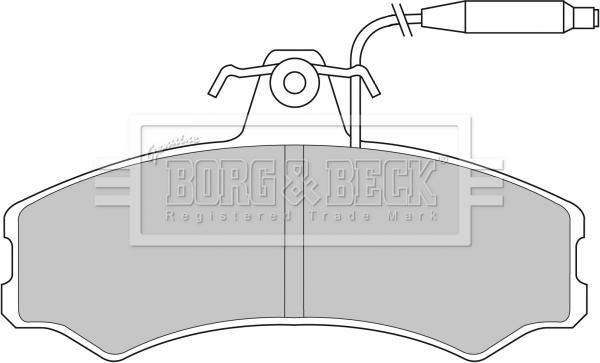 Borg & Beck BBP1082 - Kit de plaquettes de frein, frein à disque cwaw.fr