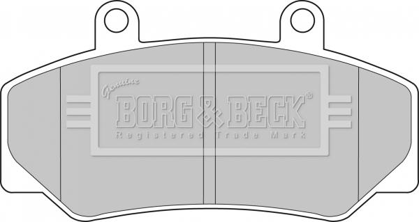 Borg & Beck BBP1087 - Kit de plaquettes de frein, frein à disque cwaw.fr