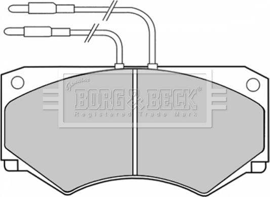 Borg & Beck BBP1039 - Kit de plaquettes de frein, frein à disque cwaw.fr