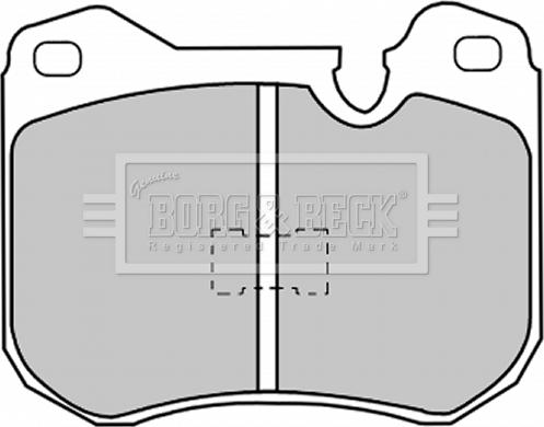 Borg & Beck BBP1030 - Kit de plaquettes de frein, frein à disque cwaw.fr