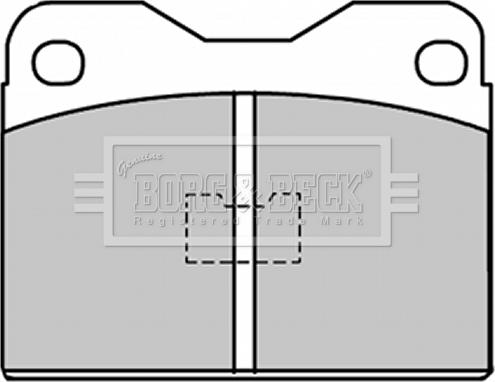 Borg & Beck BBP1033 - Kit de plaquettes de frein, frein à disque cwaw.fr