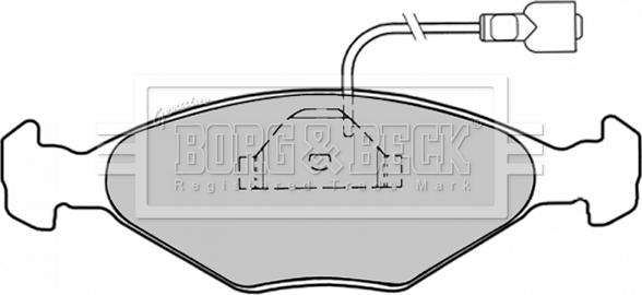 Borg & Beck BBP1029 - Kit de plaquettes de frein, frein à disque cwaw.fr