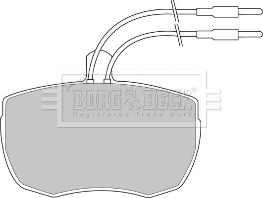 Borg & Beck BBP1024 - Kit de plaquettes de frein, frein à disque cwaw.fr