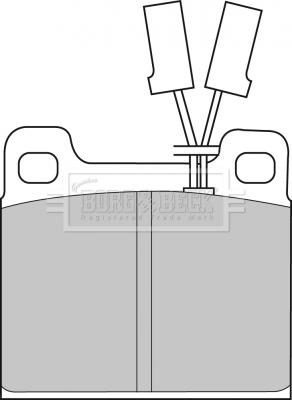 Borg & Beck BBP1025 - Kit de plaquettes de frein, frein à disque cwaw.fr