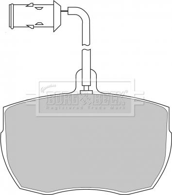 Borg & Beck BBP1026 - Kit de plaquettes de frein, frein à disque cwaw.fr