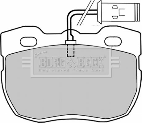 Borg & Beck BBP1028 - Kit de plaquettes de frein, frein à disque cwaw.fr