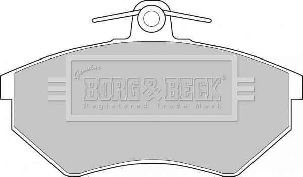 Borg & Beck BBP1076 - Kit de plaquettes de frein, frein à disque cwaw.fr