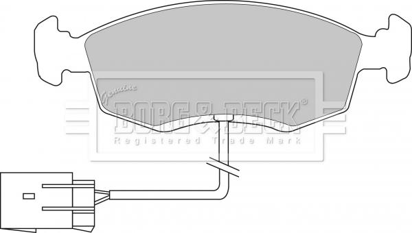 Borg & Beck BBP1070 - Kit de plaquettes de frein, frein à disque cwaw.fr