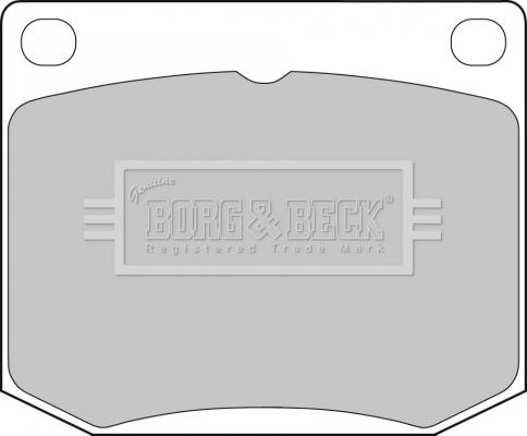 Borg & Beck BBP1072 - Kit de plaquettes de frein, frein à disque cwaw.fr