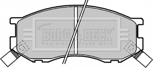 Borg & Beck BBP1190 - Kit de plaquettes de frein, frein à disque cwaw.fr