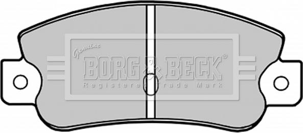 Borg & Beck BBP1193 - Kit de plaquettes de frein, frein à disque cwaw.fr