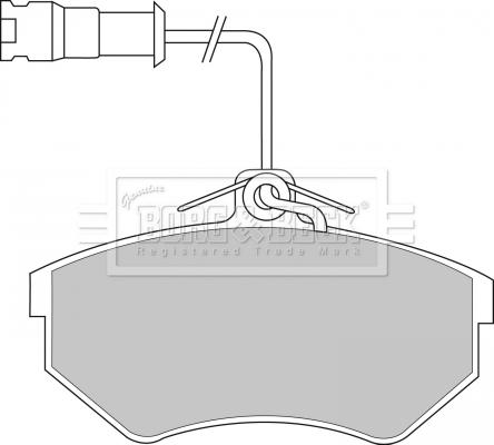 Borg & Beck BBP1146 - Kit de plaquettes de frein, frein à disque cwaw.fr