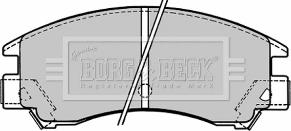 Borg & Beck BBP1148 - Kit de plaquettes de frein, frein à disque cwaw.fr