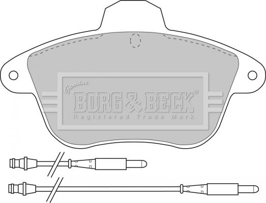 Borg & Beck BBP1159 - Kit de plaquettes de frein, frein à disque cwaw.fr