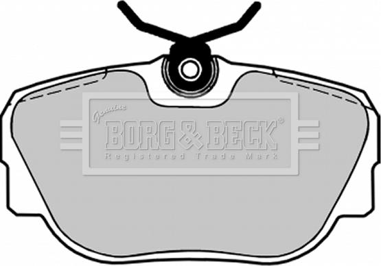 Borg & Beck BBP1155 - Kit de plaquettes de frein, frein à disque cwaw.fr