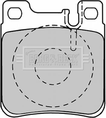 Borg & Beck BBP1150 - Kit de plaquettes de frein, frein à disque cwaw.fr