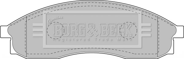 Borg & Beck BBP1151 - Kit de plaquettes de frein, frein à disque cwaw.fr