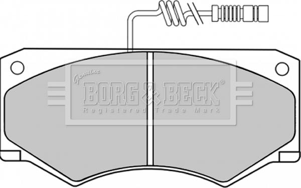 Borg & Beck BBP1153 - Kit de plaquettes de frein, frein à disque cwaw.fr