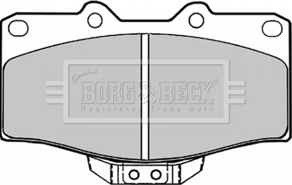 Borg & Beck BBP1152 - Kit de plaquettes de frein, frein à disque cwaw.fr