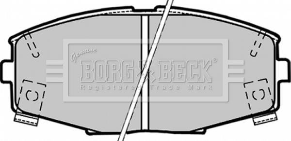 Borg & Beck BBP1164 - Kit de plaquettes de frein, frein à disque cwaw.fr