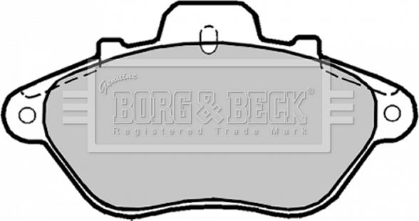 Borg & Beck BBP1165 - Kit de plaquettes de frein, frein à disque cwaw.fr