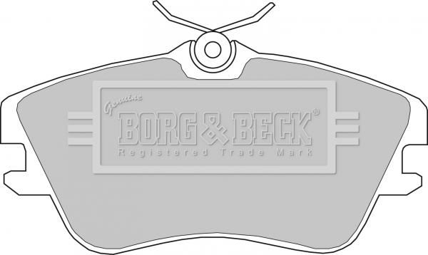 Borg & Beck BBP1160 - Kit de plaquettes de frein, frein à disque cwaw.fr