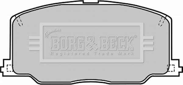 Borg & Beck BBP1168 - Kit de plaquettes de frein, frein à disque cwaw.fr