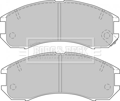 Borg & Beck BBP1162 - Kit de plaquettes de frein, frein à disque cwaw.fr