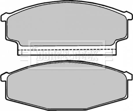 Borg & Beck BBP1167 - Kit de plaquettes de frein, frein à disque cwaw.fr