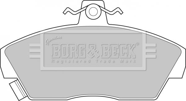 Borg & Beck BBP1109 - Kit de plaquettes de frein, frein à disque cwaw.fr