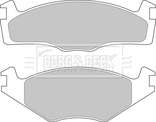 Borg & Beck BBP1101 - Kit de plaquettes de frein, frein à disque cwaw.fr